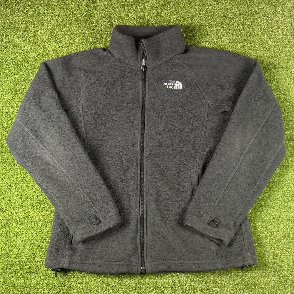 The‎ North Face Womens Full Zip Fleece Jacket Black M Medium Mid Layer Outdoor